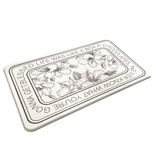 大江硬硅藻泥地垫浴室厚吸水垫速干脚垫卫生间防滑垫厕所门口地毯