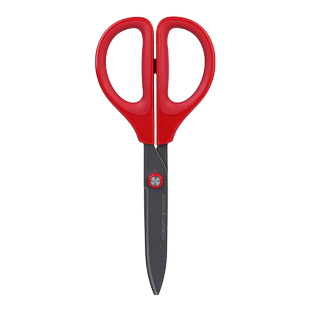 日本KOKUYO国誉剪刀不粘胶家用便携多功能剪子学生线头快递裁纸剪刀儿童手工保护套文具