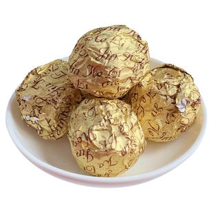 夹心巧克力散装金莎球形婚庆喜糖金球批蛋糕烘焙装饰糖果花束零食