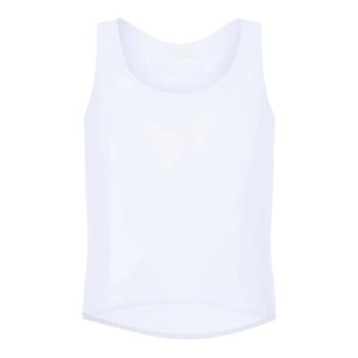 男士冰丝网纱透明背心打底健身