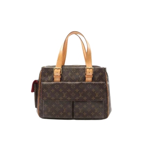 中古LV路易威登女包B级9新Multiple Cite骆驼包手提包百搭RECLO