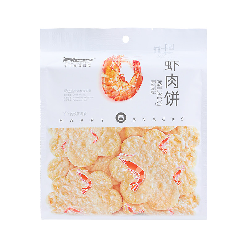 丫丫原味虾肉饼非油炸追剧小零食