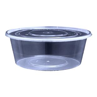 2000ml3000ml大号圆形一次性打包盒加厚商用塑料龙虾外卖餐盒带盖