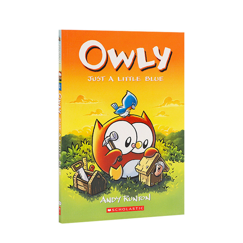 英文原版 Owly #2 Just a Little Blue 猫头鹰:只是有点蓝色 儿童故事漫画平装绘本章节桥梁书 小学生课外英语阅读读物 正版进口书