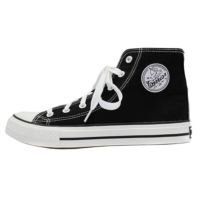 回力帆布鞋黑色经典高帮百搭时尚