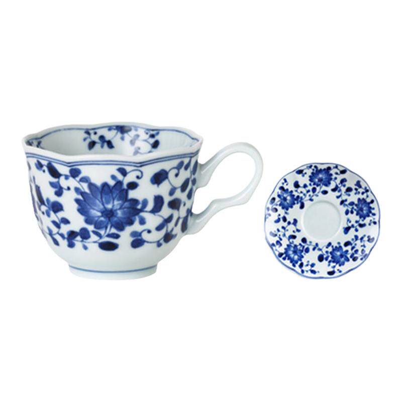 青花瓷咖啡杯蓝凛堂日式下午茶杯