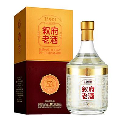 叙府老酒1989浓香型白酒整箱