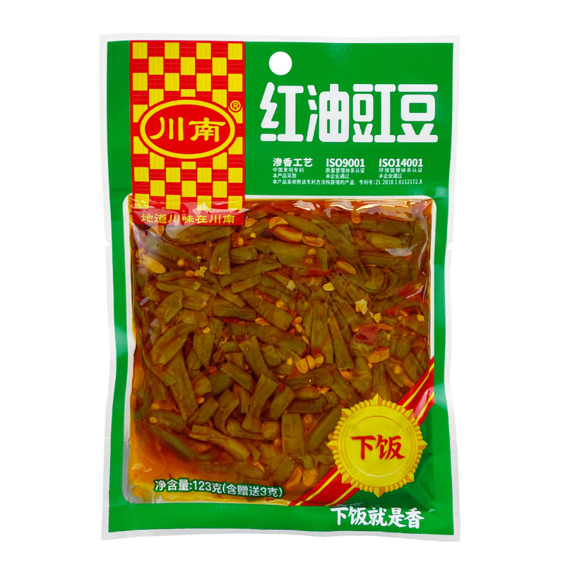 川南红油豇豆酸辣开味下饭爽口