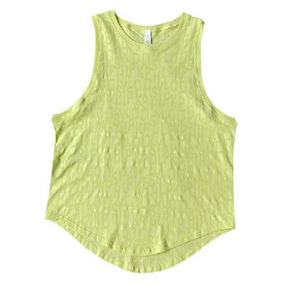 夏季宽松轻薄透气瑜伽字母罩衫女