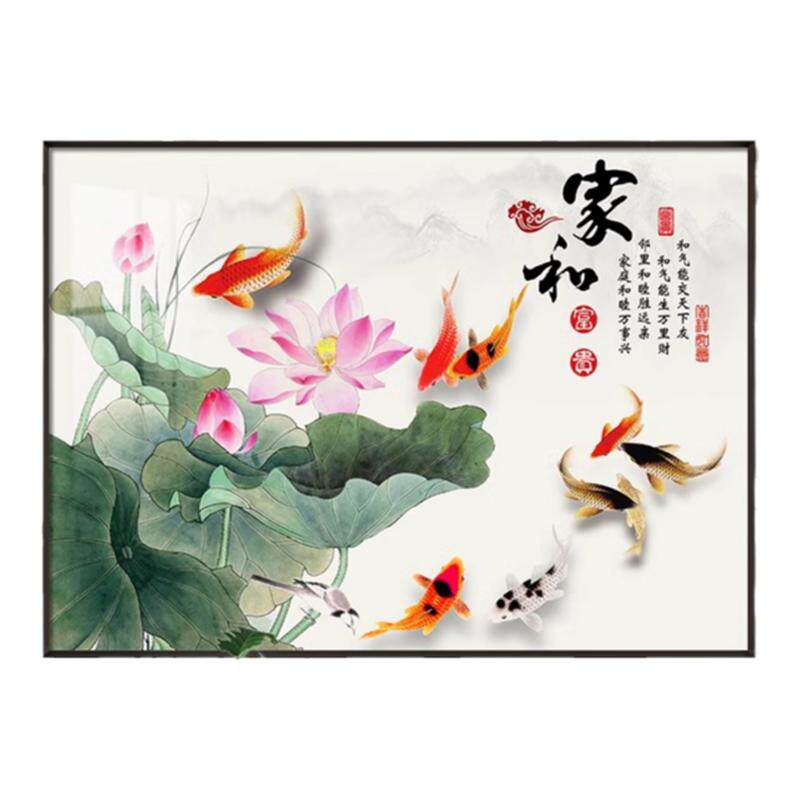 九鱼图电表箱新中式免打孔