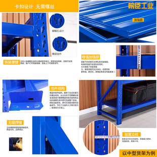 定制仓储货架车间工业置物架多层家用货物架库房储物架铁架子仓库