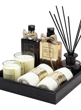 轻奢风香薰蜡烛托盘全屋展厅装饰