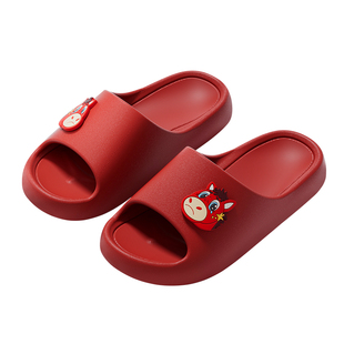 本命年哭哭马拖鞋女款2026新款居家室内喜庆防滑情侣开心马凉拖男