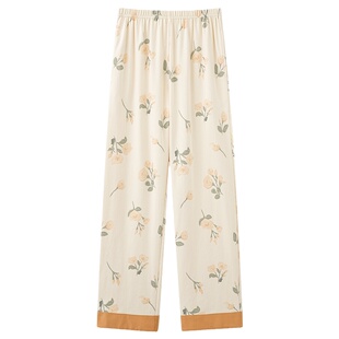 浪莎睡裤女士春秋夏季纯棉薄款夏天宽松空调休闲裤全棉家居裤子