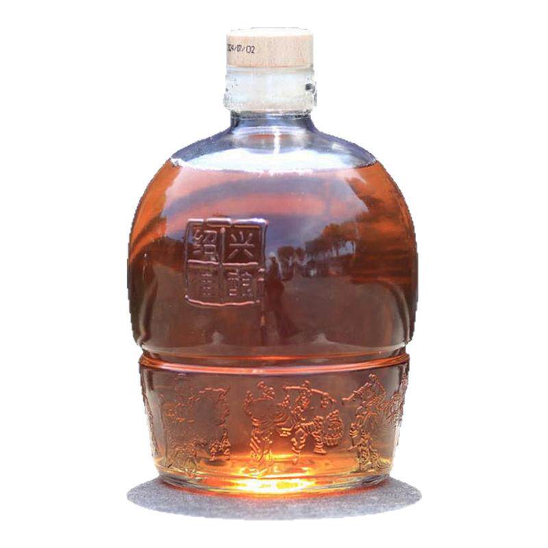 绍兴产黄酒本色原酒无焦糖色1.5L二十年陈坛装花雕正宗老酒半甜型