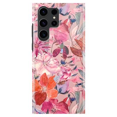 适用三星S26Ultra小众花纹保护壳