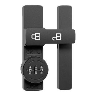 免打孔密码锁门扣固定90度推拉反锁扣厕所卡扣移门插销门栓卫生间