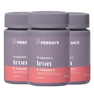 perdays孕期活性铁片补铁补血女性孕妇专用缺铁性铁剂气血改善