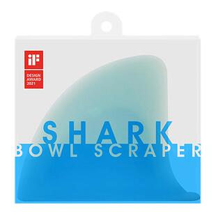 霜山日式鲨鱼鳍硅胶刮刀耐高温可立式桌面厨房餐盘酱汁清洁刮板