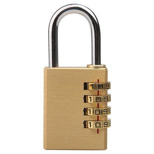 纯铜密码锁挂锁宿舍柜子锁头锁门挂锁行李箱小号密码锁学生防盗机