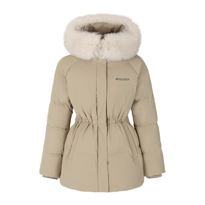 discovery中款可拆卸毛领鹅绒服