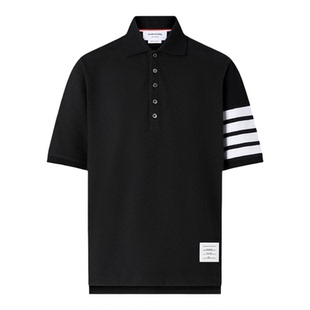 [12期免息][早春新品]THOM BROWNE男士四条纹短袖 Polo 衫