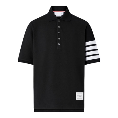 [12期免息][早春新品]THOM BROWNE男士四条纹短袖 Polo 衫