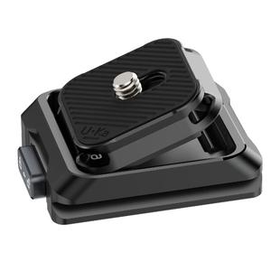 Ulanzi优篮子Uka快装板系列相机三脚架云台稳定器滑轨快拆底座兼容F38阿卡夹座横竖板快速转换底座拓展配件