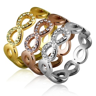 麻花钛钢戒指嘻哈指环DNA双螺旋中国龙虎黑玛瑙共济会饰品STR664