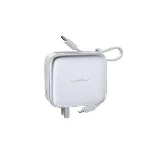 沃品小方糖三合一充电宝自带线插头快充便携3C认证上飞机移动电源