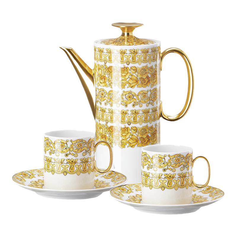 Versace meets Rosenthal 范思哲美杜莎狂想曲1壶2杯下午茶套装