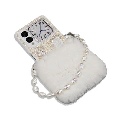 手链獭兔毛毛绒华为novaflips