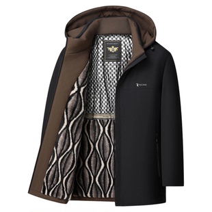 啄木鸟棉服男款冬季加绒棉袄外套男士2025新款加厚防寒棉衣男冬装