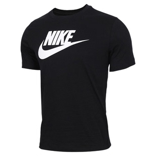 Nike耐克短袖男子新款运动T恤衫圆领休闲棉质情侣半袖AR5005-010