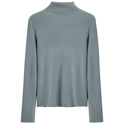 超好看早秋针织上衣女miu系叠穿