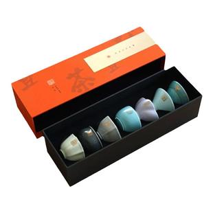 西泠印社 且茶且印茶具茶饼七任社长元素印章杯高档礼盒套装品茗杯茶杯商务礼品新中式春节国庆送礼纪念礼品