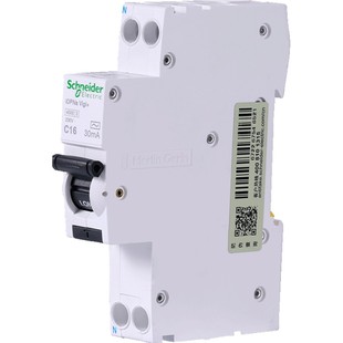 施耐德断路器A9单片带漏电保护器Vigi+10~32A空气开关带漏保18mm