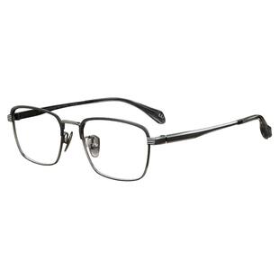 渡边美作纯钛眼镜男商务轻优雅全框镜可配近视度数散光超轻眼睛架