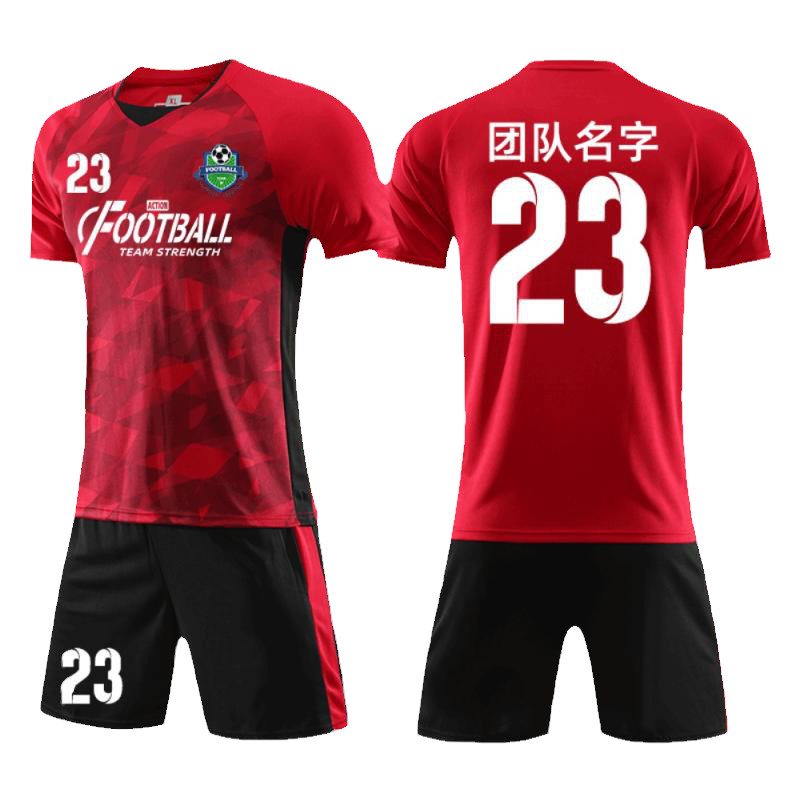 足球服套裝男定制學生比賽訓練隊服兒童足球運動服裝印字足球球衣
