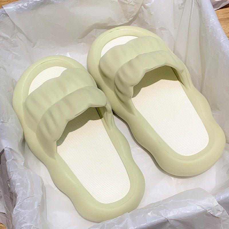 拖鞋女学生宿舍防滑防臭可爱一字拖厚底踩屎感凉拖鞋可外穿卡通