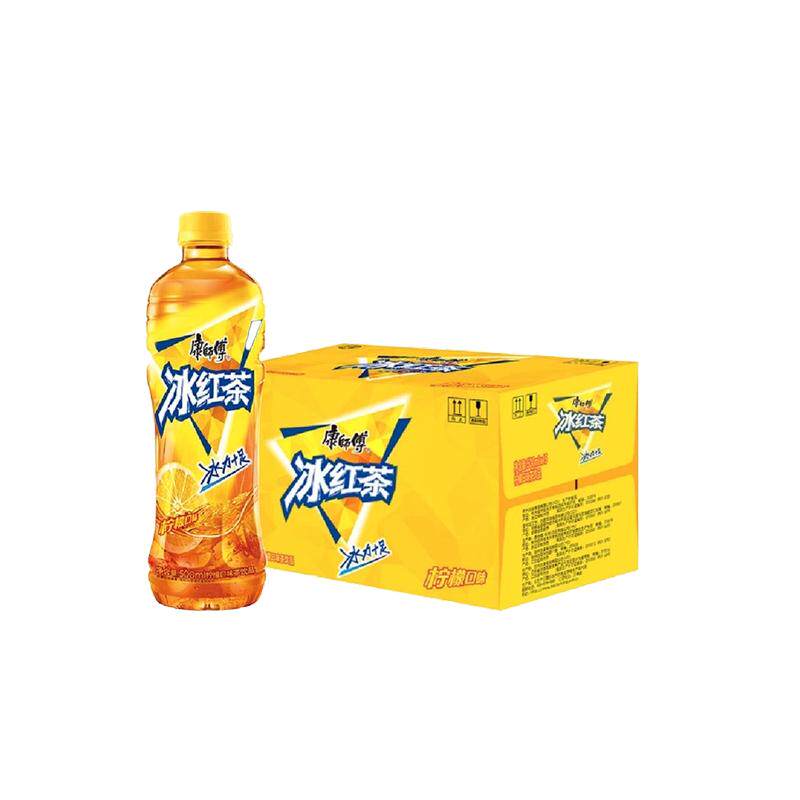 康师傅饮料冰红茶柠檬味红茶500ml*15瓶整箱装家用囤货夏季饮品1L