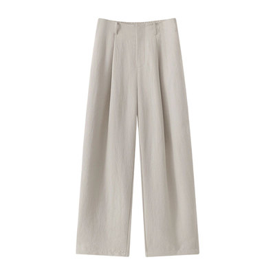 SETTE SEVEN·斜纹垂感锥形奶奶裤