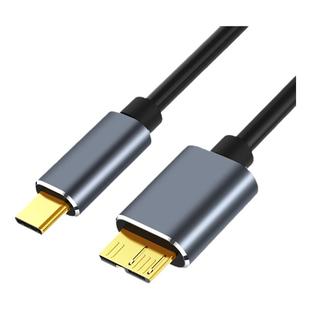 萨科雷Typec转microusb3.0接口数据线适用移动硬盘电脑手机相机视频高速传输加长wd硬盘盒华为小米盒子线