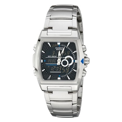 卡西欧男双显酒桶型多功能手表