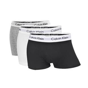 【自营】Calvin Klein/卡尔文克雷恩CK棉内裤男士平角三条装黑白