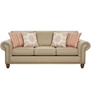 爆款美式布艺轻奢小户型客厅雪尼尔本哈特小美式乡村棉麻简美沙发