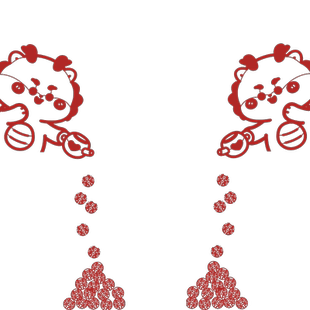 无独有偶新款福字门贴新年布置装饰入户门客厅墙贴衣柜贴春节元旦
