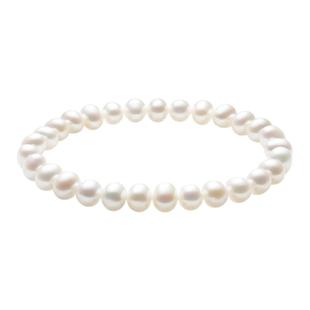 周大生珍珠手链白月光简约弹力绳珍珠高级感手串生日礼物送女友