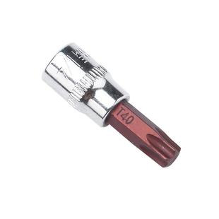 1/4套筒6.3旋具内六角内六花T20T25T30压批头十字花键头螺丝批头