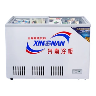 兴南冷柜铜管卧式急冻冰柜单温商用平底带锁WDWG-191/231/281/321